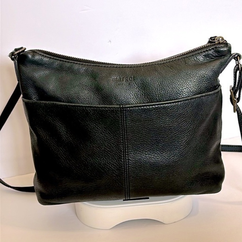 Margot Anthropologie New York Black Leather Crossbody